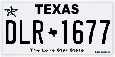TX license plate DLR1677