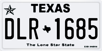 TX license plate DLR1685