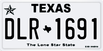TX license plate DLR1691