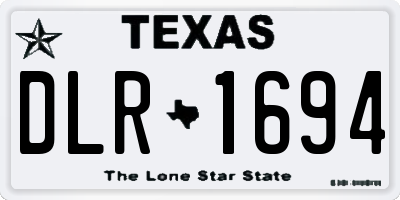 TX license plate DLR1694