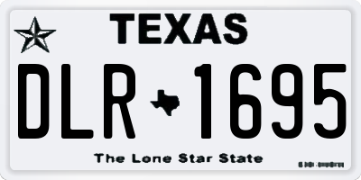 TX license plate DLR1695