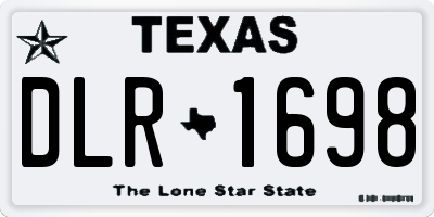 TX license plate DLR1698
