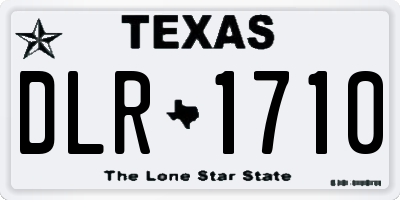TX license plate DLR1710