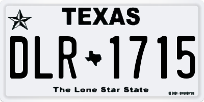 TX license plate DLR1715