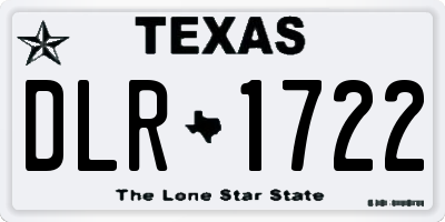 TX license plate DLR1722
