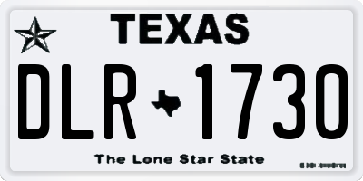 TX license plate DLR1730