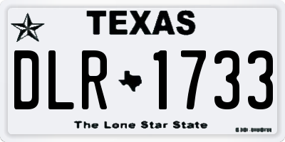 TX license plate DLR1733