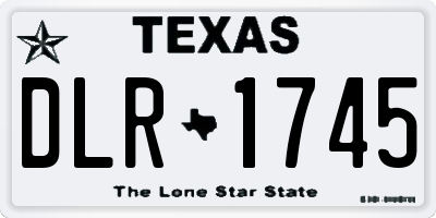 TX license plate DLR1745
