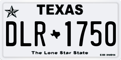 TX license plate DLR1750