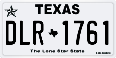 TX license plate DLR1761