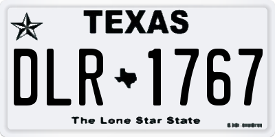 TX license plate DLR1767