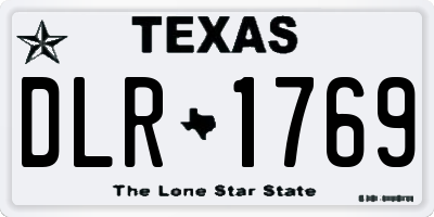 TX license plate DLR1769