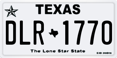 TX license plate DLR1770