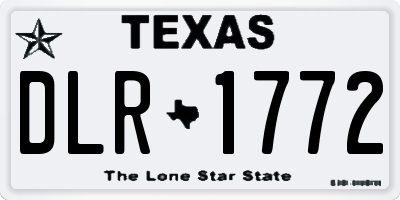 TX license plate DLR1772