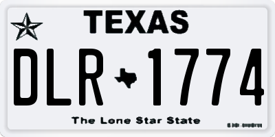 TX license plate DLR1774