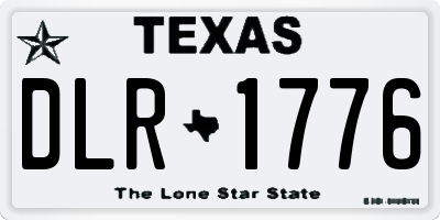 TX license plate DLR1776