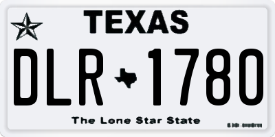 TX license plate DLR1780