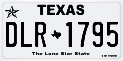 TX license plate DLR1795