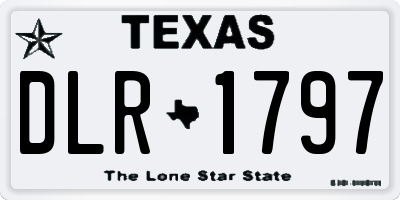 TX license plate DLR1797
