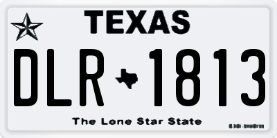 TX license plate DLR1813