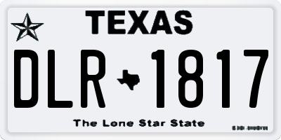 TX license plate DLR1817