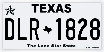 TX license plate DLR1828