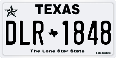 TX license plate DLR1848