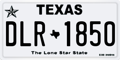 TX license plate DLR1850