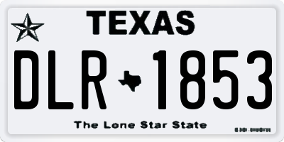 TX license plate DLR1853
