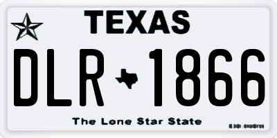 TX license plate DLR1866