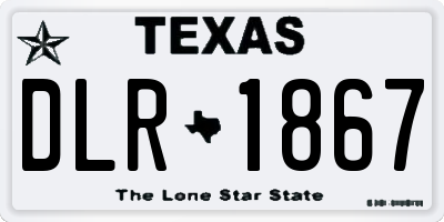 TX license plate DLR1867