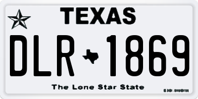 TX license plate DLR1869