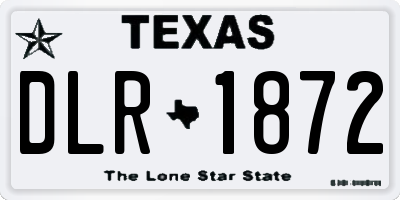 TX license plate DLR1872