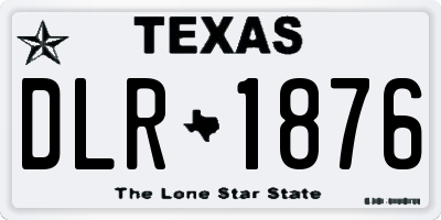 TX license plate DLR1876