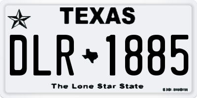 TX license plate DLR1885