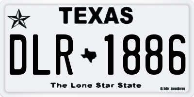 TX license plate DLR1886