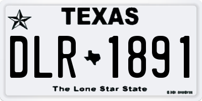 TX license plate DLR1891