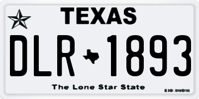 TX license plate DLR1893