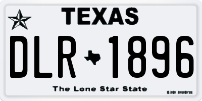 TX license plate DLR1896
