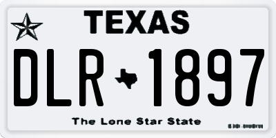 TX license plate DLR1897