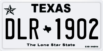 TX license plate DLR1902