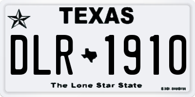 TX license plate DLR1910