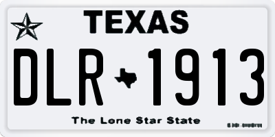 TX license plate DLR1913