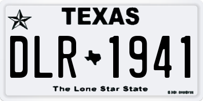 TX license plate DLR1941