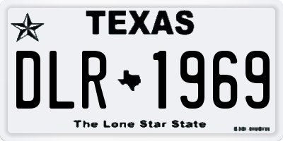 TX license plate DLR1969