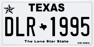 TX license plate DLR1995