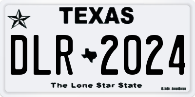 TX license plate DLR2024