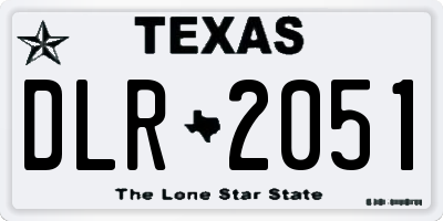 TX license plate DLR2051