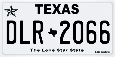 TX license plate DLR2066