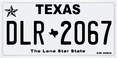TX license plate DLR2067